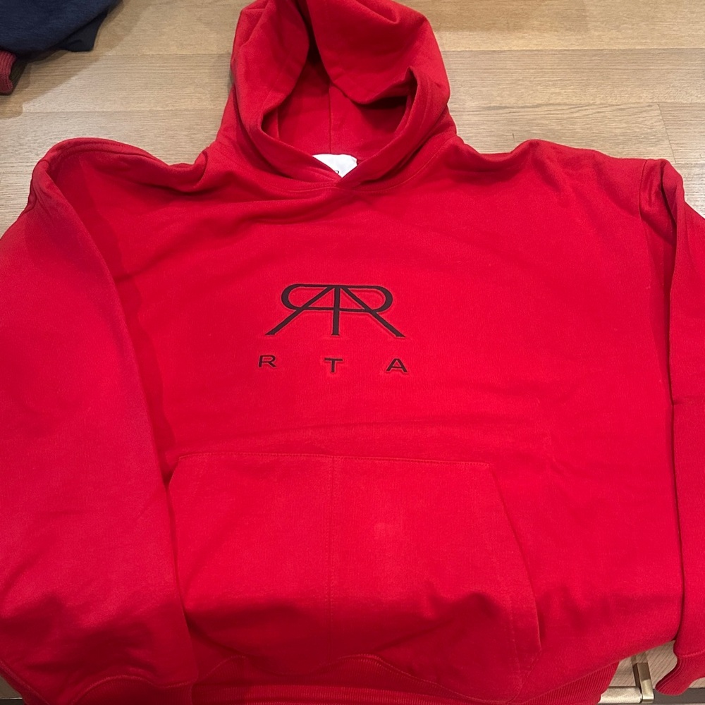 RtA Bold Red Hoodie Sweater